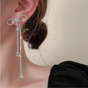 Rhinestone earrings N429